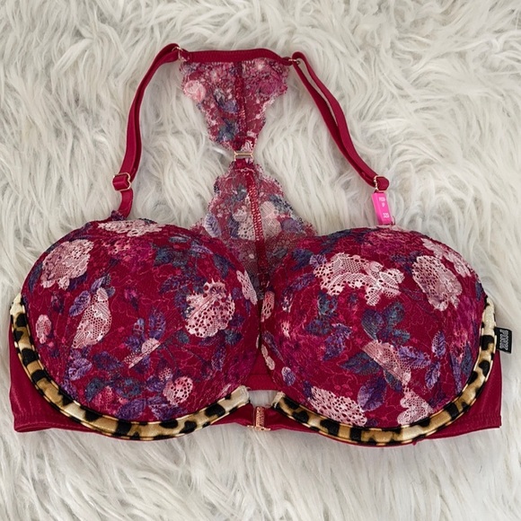 PINK Victoria’s Secret Floral Date Push Up NWT - Picture 3 of 6